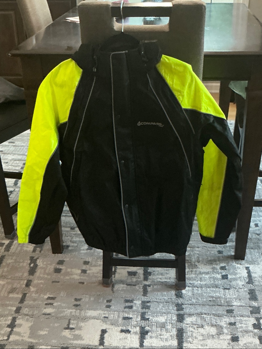 Men’s High-Visibility Black and Neon Yellow Performance Jacket